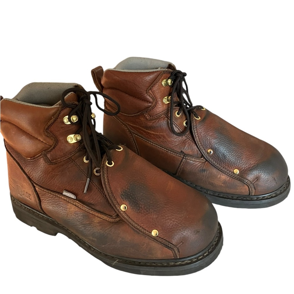 Iron Age Ia5017 Men's 12 Groundbreaker Safety Toe Industrial Boot Color BROWN